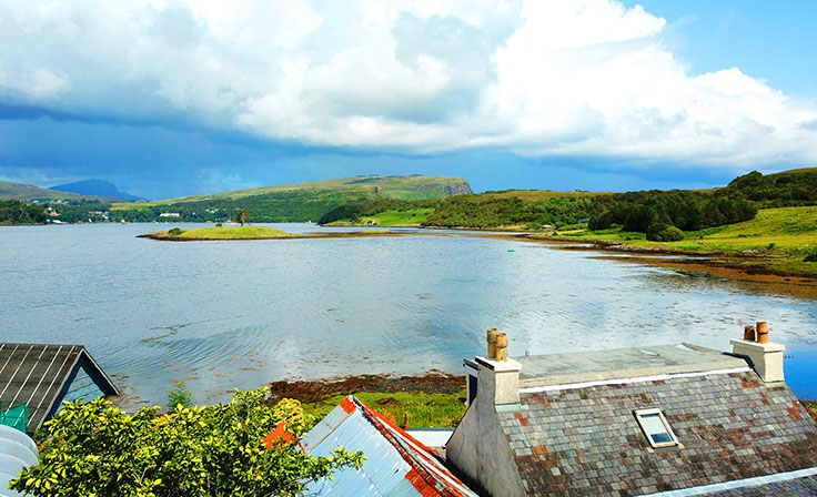 Book a stay at Caberfeidh Boat House and wake up to sea and mountain views near Portree