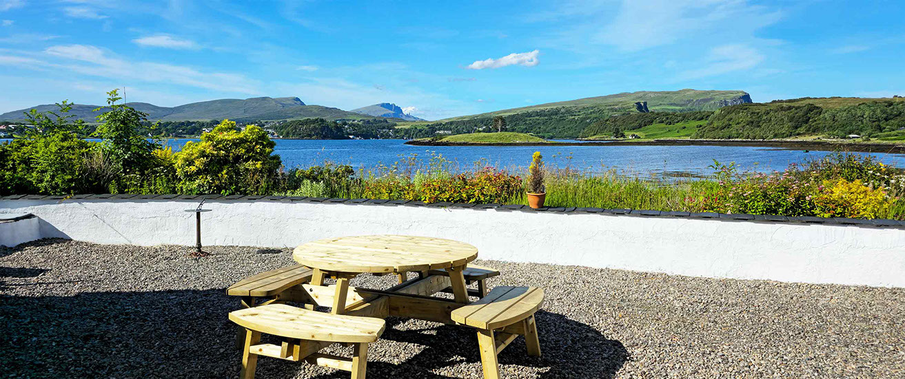 Contact Caberfeidh Boat House and book a stay at our self catering accommodation cottage with sea views