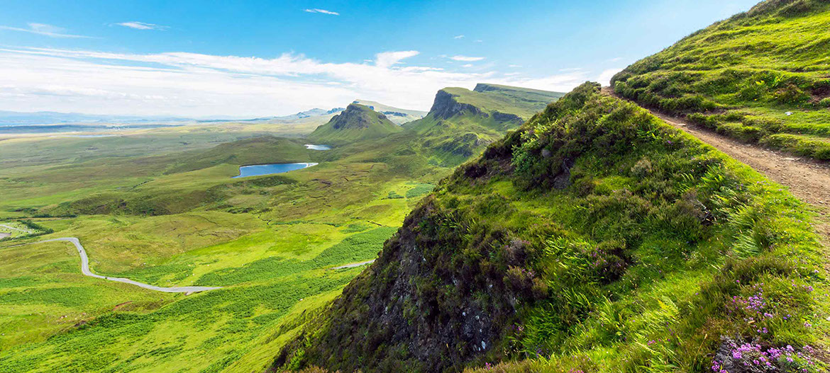 Explore The Quiraing when you visit Caberfeidh Boat House self catering accommodation near Portree on the Isle of Skye